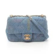 Pre-owned Denim chanel-bags Chanel Vintage , Blue , Dames