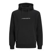 Tree Hoodie met zachte binnenvoering Jack & Jones , Black , Heren