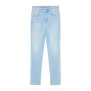 Blauwe Skinny Jeans Casual Broek Diesel , Blue , Dames