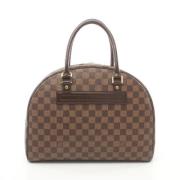 Pre-owned Canvas handbags Louis Vuitton Vintage , Brown , Dames