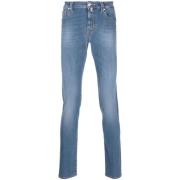 Blauwe Straight Jeans Casual Stijl Tramarossa , Blue , Heren