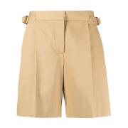 Bruin Leren Casual Bermuda Shorts See by Chloé , Brown , Dames