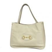 Pre-owned Leather handbags Gucci Vintage , White , Dames