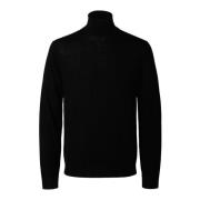 Geribbelde coltrui Selected Homme , Black , Heren