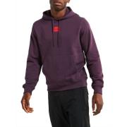 Paarse hoodie met middenlogo Hugo Boss , Purple , Heren