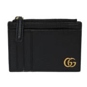 Pre-owned Leather wallets Gucci Vintage , Black , Dames