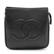 Pre-owned Leather chanel-bags Chanel Vintage , Black , Dames