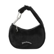 Zwarte Blossom Small Velvet Handtas Juicy Couture , Black , Dames