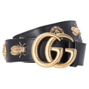 Pre-owned Leather belts Gucci Vintage , Black , Dames