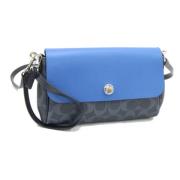 Pre-owned Leather shoulder-bags Coach Pre-owned , Blue , Dames