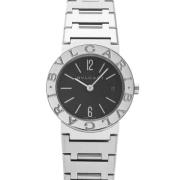 Pre-owned Stainless Steel watches Bvlgari Vintage , Black , Dames