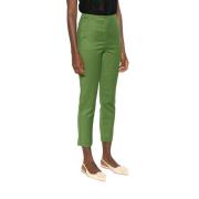 Slim Groene Broek voor Vrouwen Patrizia Pepe , Green , Dames