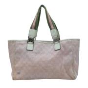 Pre-owned Canvas totes Gucci Vintage , Pink , Dames