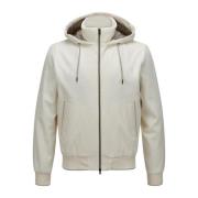 Luxe Cashmere Seta Bomber Resort Jas Herno , White , Heren