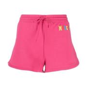 Casual Roze Katoenen Shorts Moschino , Pink , Dames