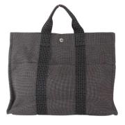 Pre-owned Canvas totes Hermès Vintage , Black , Dames