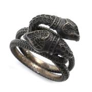 Pre-owned Metal rings Gucci Vintage , Gray , Dames