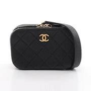 Pre-owned Leather crossbody-bags Chanel Vintage , Black , Dames