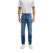 Slim Fit Denim Jeans Kasjmier Effect Hugo Boss , Blue , Heren