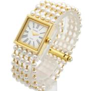 Pre-owned Metal watches Chanel Vintage , White , Dames