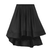 Zwarte Zijden Nylon Taffeta Rok Proenza Schouler , Black , Dames