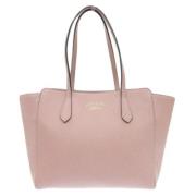 Pre-owned Leather totes Gucci Vintage , Pink , Dames