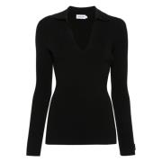 Casual Zwarte Pullover Sweater Calvin Klein , Black , Dames