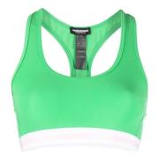 Groene Casual Sportbeha Dsquared2 , Green , Dames