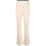 Casual Bruine Broek Katoen Viscose Polyester Sonia Rykiel , Beige , Da...