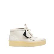 Witte Suède Chukka Laars Clarks , White , Dames