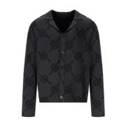 Monogram Donkergrijze Vest Daily Paper , Black , Heren