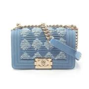 Pre-owned Denim crossbody-bags Chanel Vintage , Blue , Dames