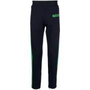 Blauwe Katoenen Casual Sportbroek Moschino , Blue , Heren