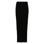 Casual Zwarte Wollen Rok Rick Owens , Black , Dames