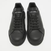 Pre-owned Leather sneakers Dolce & Gabbana Pre-owned , Black , Heren