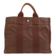 Pre-owned Canvas totes Hermès Vintage , Brown , Dames