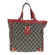 Pre-owned Canvas totes Gucci Vintage , Beige , Dames