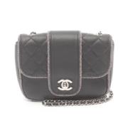 Pre-owned Leather crossbody-bags Chanel Vintage , Black , Dames