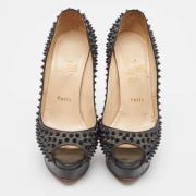 Pre-owned Leather heels Christian Louboutin Pre-owned , Black , Dames