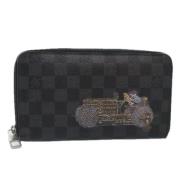 Pre-owned Canvas wallets Louis Vuitton Vintage , Black , Dames