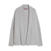 Grijze Vest met Shawl Kraag Max Mara Studio , Gray , Dames