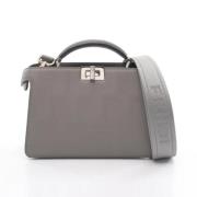 Pre-owned Plastic handbags Fendi Vintage , Gray , Dames