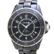 Pre-owned Metal watches Chanel Vintage , Black , Heren