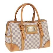 Pre-owned Canvas handbags Louis Vuitton Vintage , White , Dames