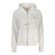 Zip-through Hoodie Guess , White , Heren