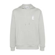 Organische Katoen Logo Patch Hoodie Études , Gray , Heren