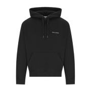 Zwarte hoodie met contrastlogo Daily Paper , Black , Heren