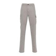 Beige Wol Kasjmier Casual Cargo Broek Eleventy , Beige , Heren