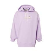 Katoenen Hoodie met Logoprint Msgm , Purple , Heren