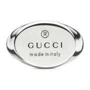 Chevalier Ring met ovale tag Gucci , Gray , Dames